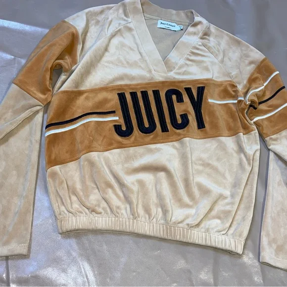 Vintage Juicy Couture Velour Oversized pullover Sweashirt - Picture 7 of 8